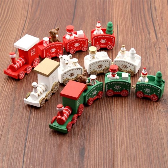 4pcs Mini Wood Train Toys - Image 8