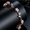 Plated crystal ladies bracelet - Image 6