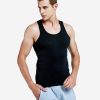 Men's Vest Cotton Slim Fit Sports Bottoming Shirt Breathable Stretch Underwear - Image 6