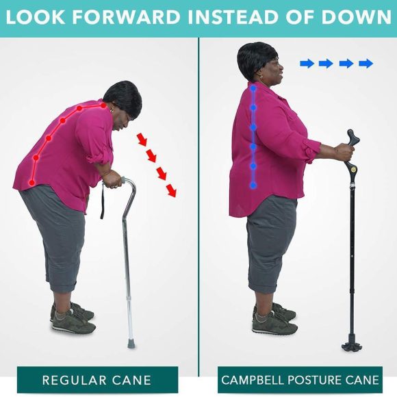 Telescopic Stick Stool Folding Handle Walking Stick - Image 5
