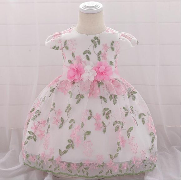 summer children's clothing new baby birthday party wedding dress skirt girls fluffy dress - Image 7