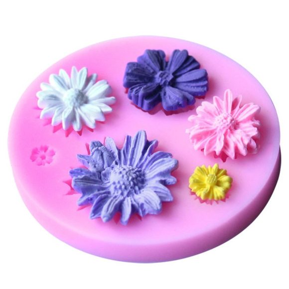 DIY Lovely 3D Flower Fondant Cake Mold Silicone Mould - Image 3