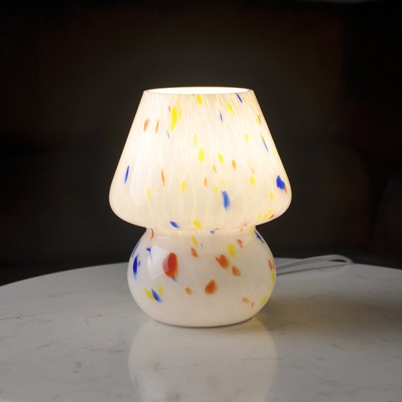 Handmade Glass Mushroom Small Table Lamp - Image 5