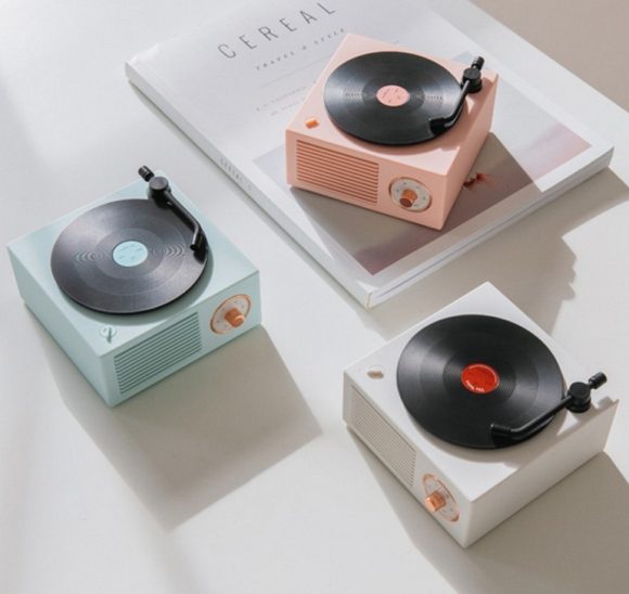 Retro Vinyl Wireless Bluetooth Small Sound Speaker - Image 3