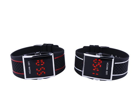 Men Women Casual Unisex White Black LED Digital Sports Wrist Watch Wristwatch Date Clock - Image 6