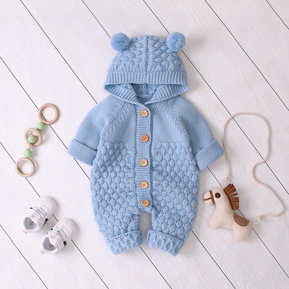 Hooded knitted jumpsuit - Image 7