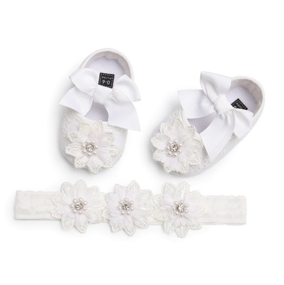 Floret lace women's baby shoes soft soled baby shoes baby shoes walking shoes princess shoes - Image 8