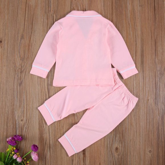Cotton Two Piece Pajama Sets Toddler Kids Baby Girl Boy - Image 5