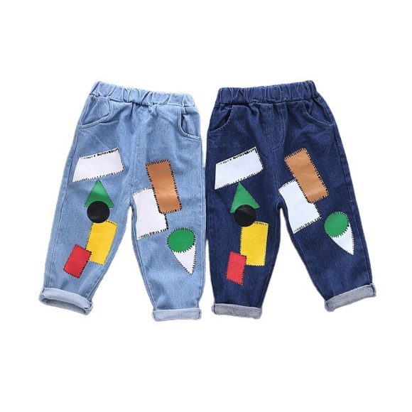 Boys' sports casual jeans spring - Image 4