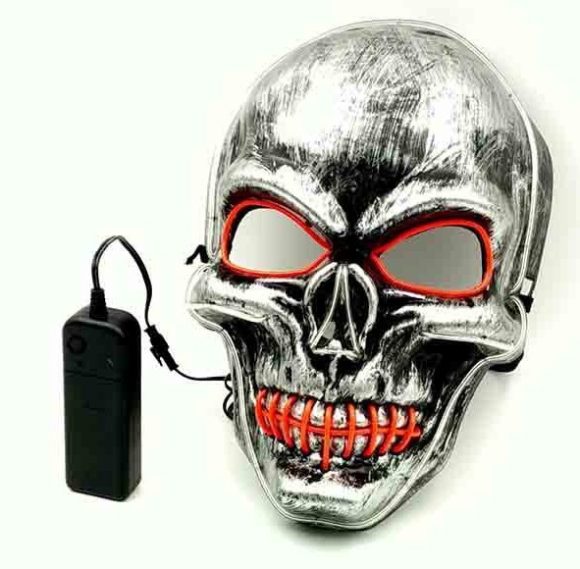 Halloween Led Glowing Full Face Mask - Image 3