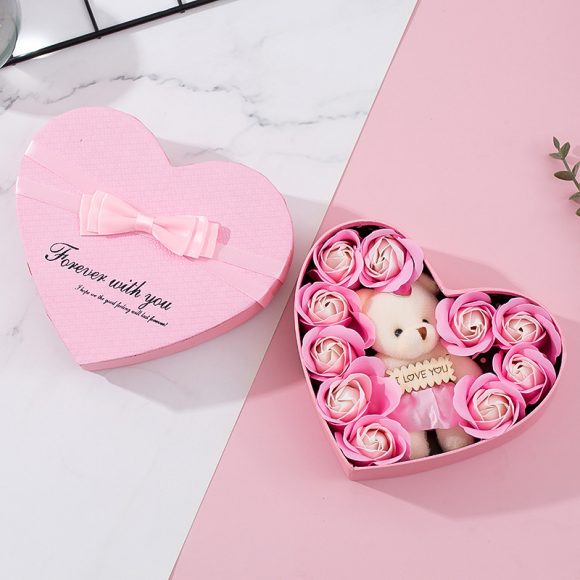Heart-shaped Rose Red Gift Box New Year Christmas Gift Box Valentine's Day Christmas Gift Mother's Day Birthday Gift - Image 8