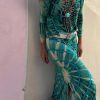 New Seaside Holiday Positioning Floral Print Slit Skirt - Image 2