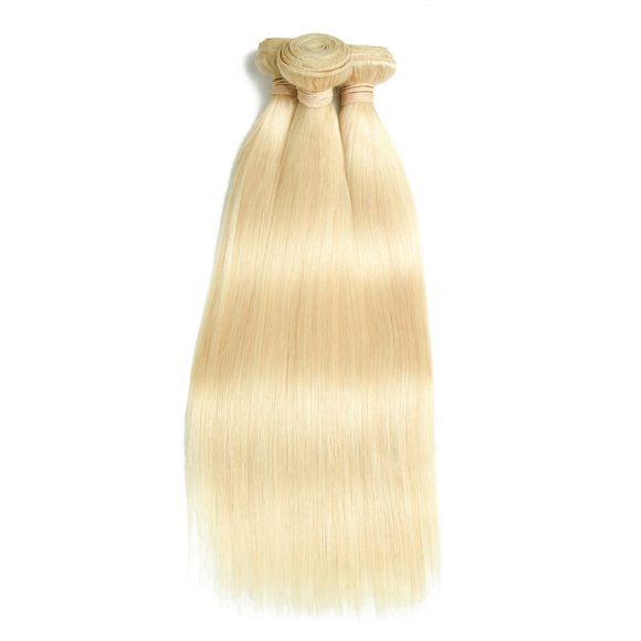 Blond Straight Wave Human Real Golden Hair - Image 3