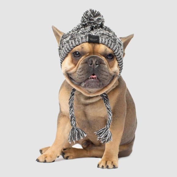 Winter Fashion Dog Hat Windproof Fluffy Knitted Polar Pom Hat - Image 4
