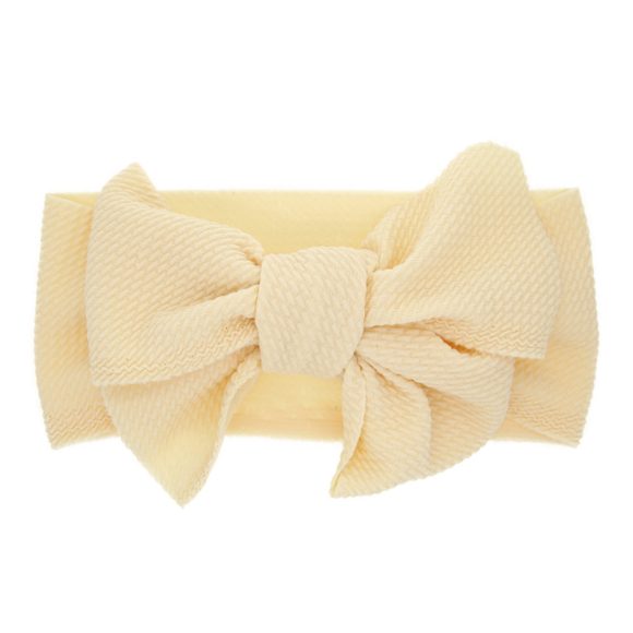 New-born baby's solid-colored bow headband - Image 5