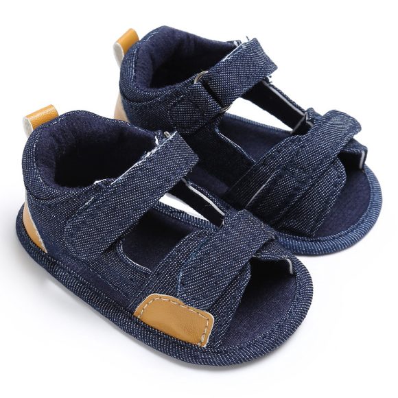 Denim baby Velcro sandals toddler shoes baby shoes - Image 2