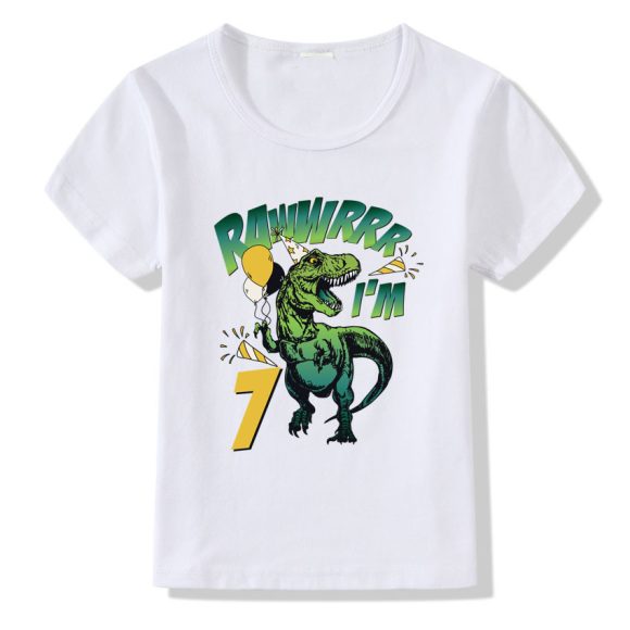 Children's T-shirt Numbers 1-9 Birthday T-shirt - Image 5