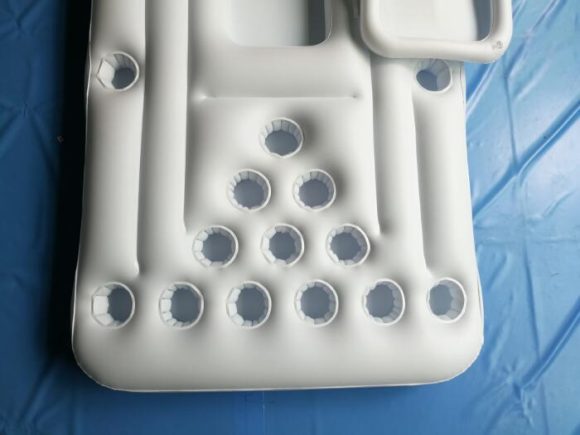 Water Party  Air Mattress Ice Bucket Cooler Cup Holder Inflatable Beer Pong Table Pool Float - Image 3
