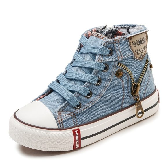 Autumn Expert Skill Children Casual Shoes Boys Girls Sport Shoes Breathable Denim Sneakers Kids Canvas Shoes Baby Boots - Image 3