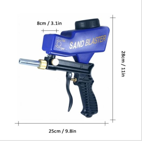 Portable gravity sandblasting gun pneumatic sandblasting set small rust sandblasting device sand blasting machine - Image 7