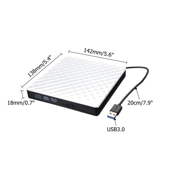 USB3.0 external optical drive removable DVD CD burner - Image 3