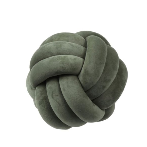 Knotted Plush Ball Design Round Throw Pillow - Image 6