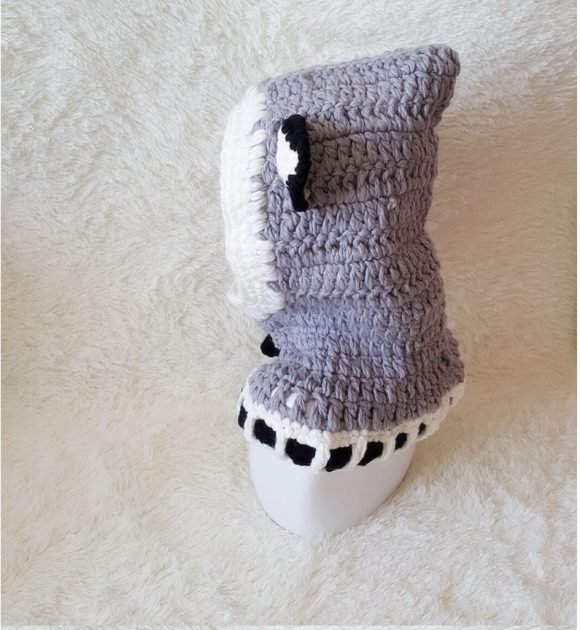 Children's wool knit hat hand-knitted warm earmuffs cape caps for men and women - Image 2
