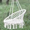 Nordic Style Round Hammock Outdoor Indoor Dormitory Bedroom Hanging Chair For Child Swinging Single Safety Hammock - Image 5