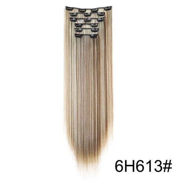 Wig Extensions 6-piece Set, Long Straight Hair - Image 7