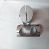 Steel pipe connector fixed by strut clamp