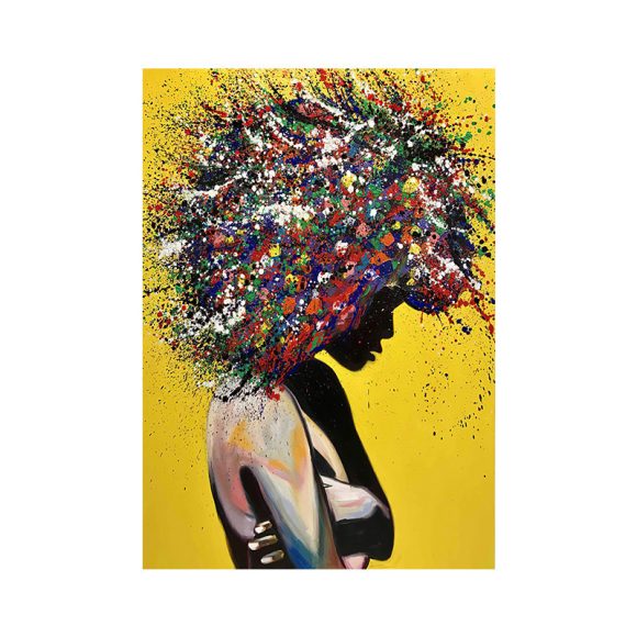Girl portrait canvas print oil wall art poster - Image 4