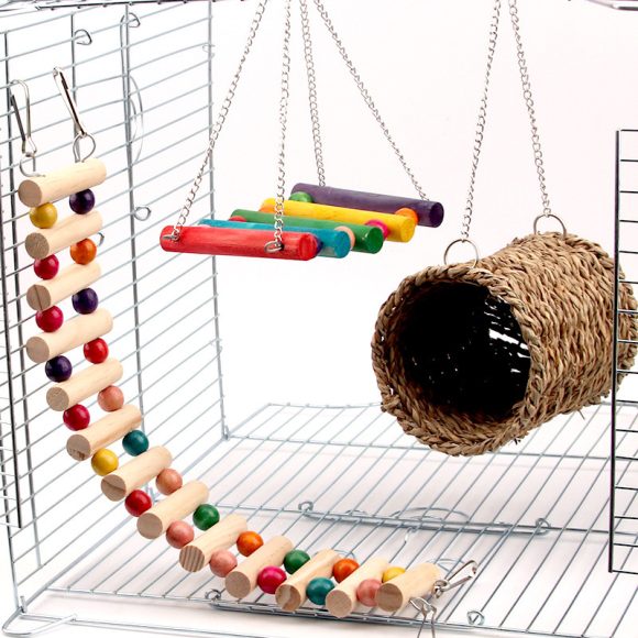 Rat parrot toy swing climbing ladder - Image 5