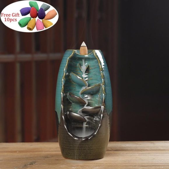 Multi-layers Ceramic Back flow Incense Burner - Image 9