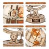 Robotime ROKR Luminous Globe 3D Wooden Puzzle Games Assemble Model Buliding Kits Toys Gift for Children Boy Support DropShipping - Image 4
