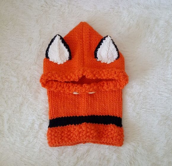 Children's wool knit hat hand-knitted warm earmuffs cape caps for men and women - Image 7