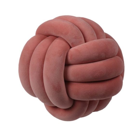 Knotted Plush Ball Design Round Throw Pillow - Image 10