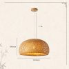 Bamboo Woven Simple Japanese Creative Pastoral Chandelier - Image 3