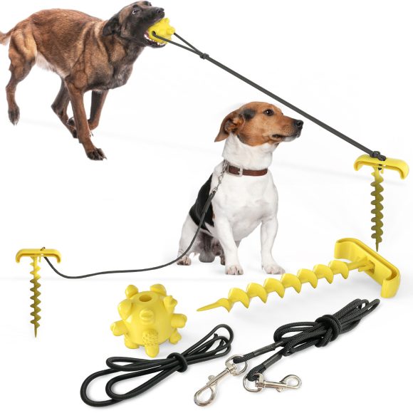 Tie dog leash dog toy - Image 5