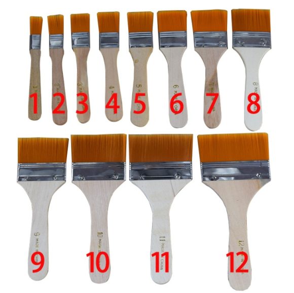 Nylon board brush home improvement paint brush wooden handle tool brush oil painting brush - Image 2