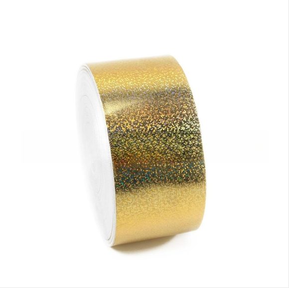 50 Yards Roll 75MM Laser Silver Ribbed Band - Image 2