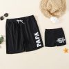European and American words mother and child swimsuit beach swimsuit - Image 3