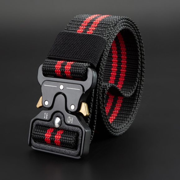 Men's Outdoor Nylon Elastic Buckle Belt Work Clothes Belt - Image 9