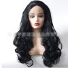 European and American fashion black big wave wig high-grade chemical fiber front lace head cover - Image 2
