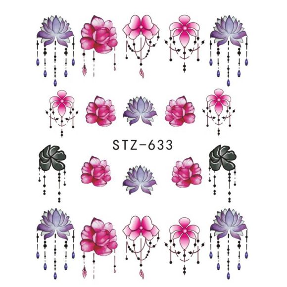 1pcs Nail Sticker Butterfly Flower Water Transfer Decal Sliders for Nail Art Decoration Tattoo Manicure Wraps Tools Tip JISTZ508 - Image 3