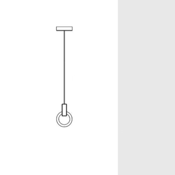Round ring wooden lamp - Image 4