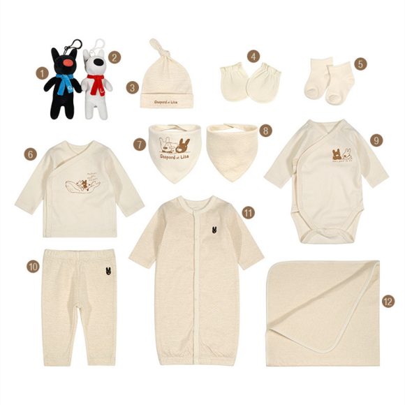 Baby Suit Newborn Baby Full Moon Gift Baby Clothes - Image 4