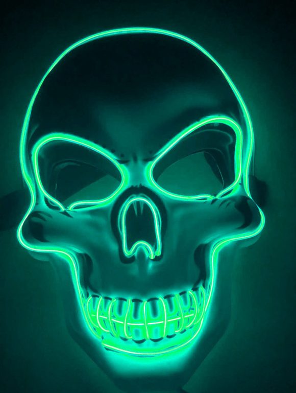 Halloween Skeleton Mask LED Glow Scary Mask - Image 7