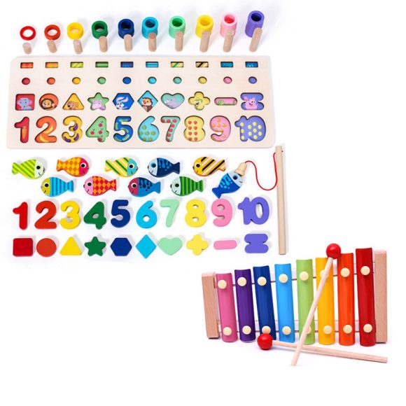 Children 3D Alphabet Number Puzzle Baby Colorful Geometric Digital Letter Educational Toy - Image 10