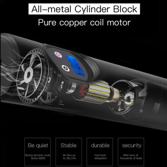 Portable Car Air Pumps Electric Tire Inflator Car Bike Bicycle Pump Auto Car Wireless Inflatable Pump - Image 5