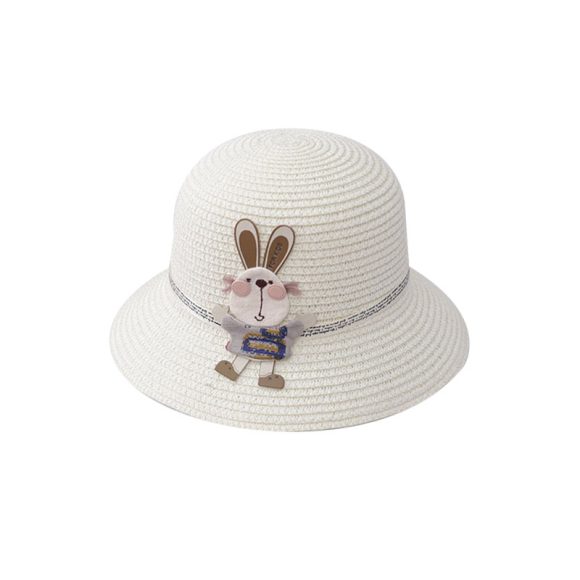 Cute Rabbit Decoration Bag Two-Piece Straw Hat - Image 9